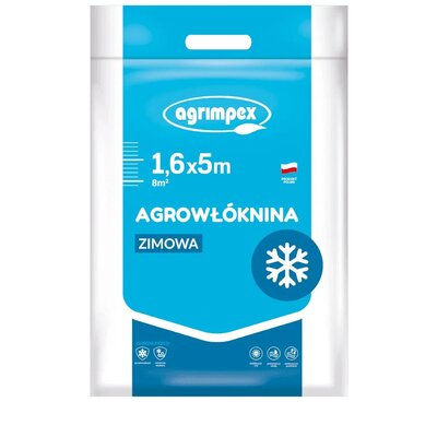 Agrimpex Agrowłóknina osłaniająca zimowa - hobby 1,6m x 5m, 50g/m2, marki AHZ16550