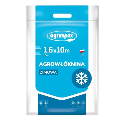 Agrimpex Agrowłóknina osłaniająca zimowa - hobby 1,6m x 10m, 50g/m2, marki AHZ161050