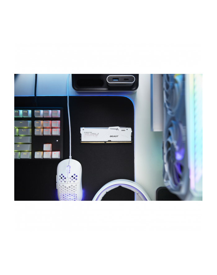 kingston Pamięć DDR5 Fury Beast RGB 64GB2*32GB/6000 CL30 EXPO biała KF560C30BWEAK2-64