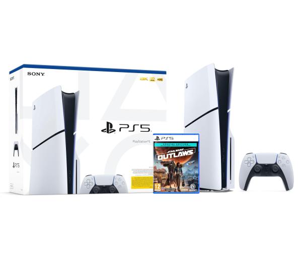 Sony PlayStation 5 Slim D Chassis PS5 1TB z napędem + Star Wars Outlaws Edycja Specjalna