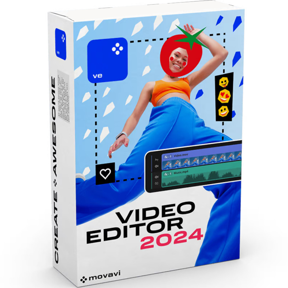 Movavi Video Editor 2024 (1 urządzenie / Lifetime) (Mac)