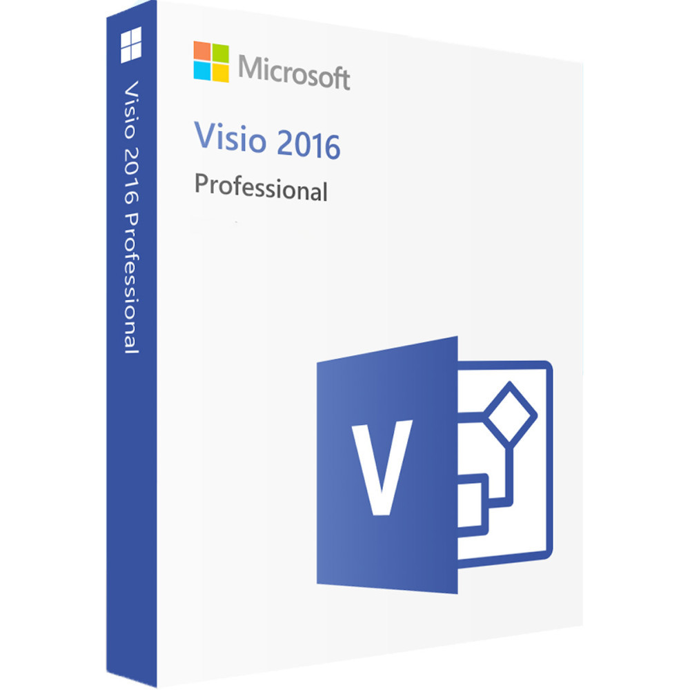 Microsoft Visio Professional 2016 (2 urządzenia) (Aktywacja online)