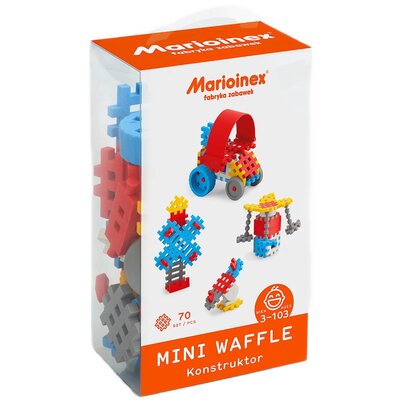 MARIO-INEX Klocki Waffle mini 70szt Konstruktor chłop.) MARIOINEX