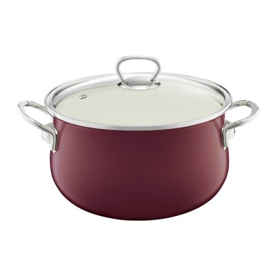 Garnek EMALIA OLKUSZ 35235 18 cm Bordowy