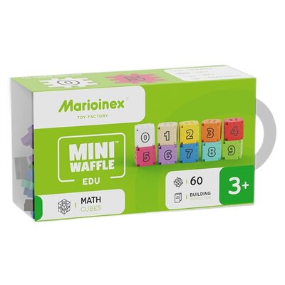 Marioinex Waffle Mini EDU Kostki matematyczne 60 MATEMATYKA Przedszkolaka