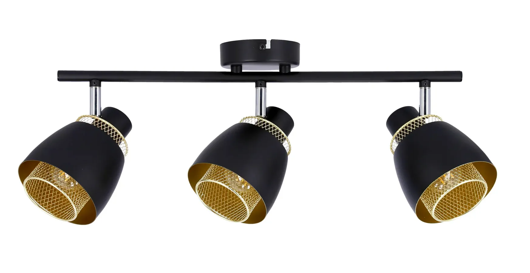 Czarna industrialna lampa sufitowa - D187 Valen