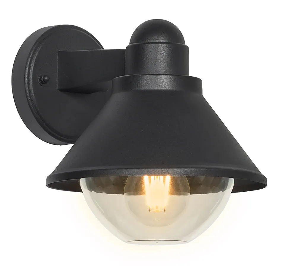 Czarna nowoczesna lampa elewacyjna - D175 P0-D36