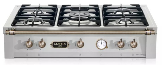 Płyta gazowa LOFRA Range Top Dolcevita 90 ACCIAIO SATINATO TRS96/5/Bronze