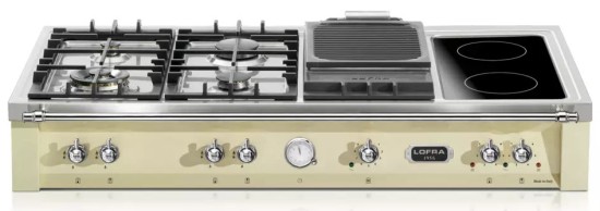 Płyta ceramiczno-gazowa LOFRA Range Top Dolcevita 120 AVORIO TRBI126/4BC/Chrome