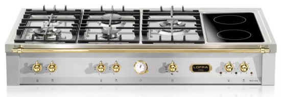 Płyta ceramiczno-gazowa LOFRA Range Top Dolcevita 120 ACCIAIO SATINATO TRS126/5C