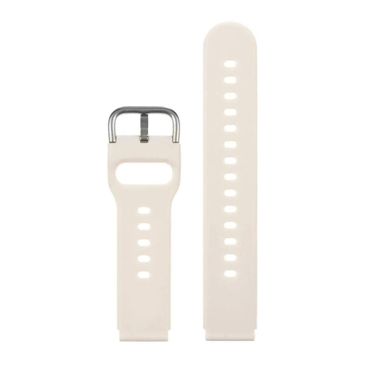 Pasek do smartwatch 22 mm beżowy nude pastelowy silikon uniwersalny S