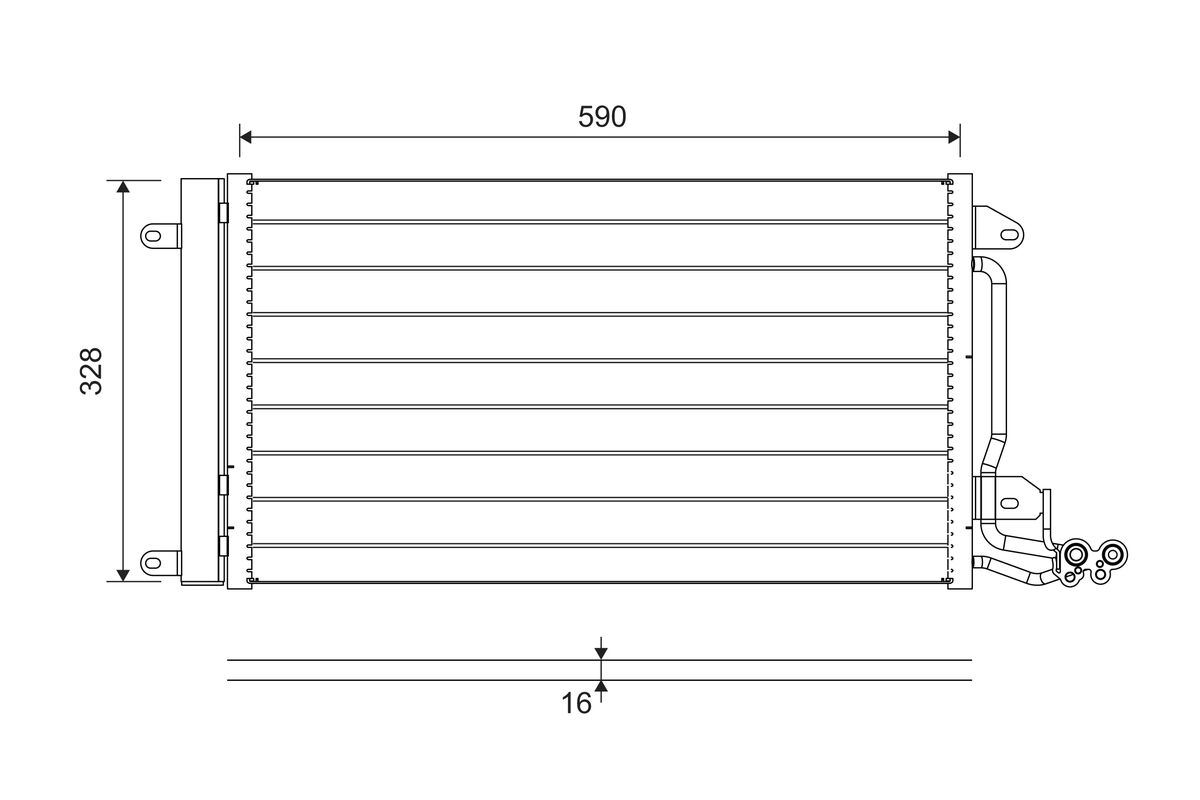 VALEO skraplacz 814364