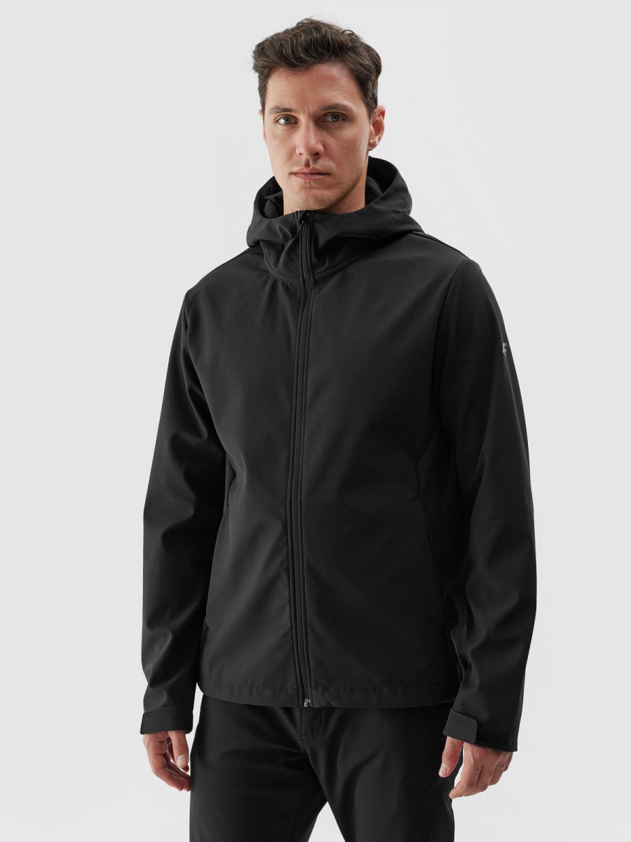 Męska kurtka softshell membrana 5000 4F 4FWAW24TSOFM283 - czarna
