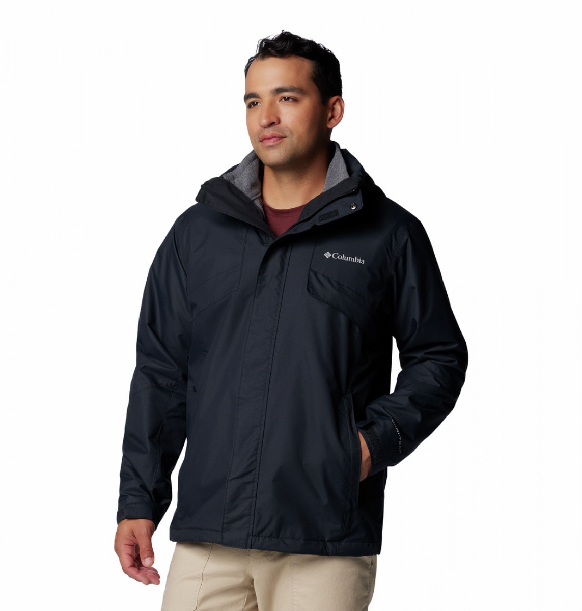 Męska kurtka trekkingowa Columbia Men's Bugabo III Fleece Interchange Jacket - czarna - COLUMBIA
