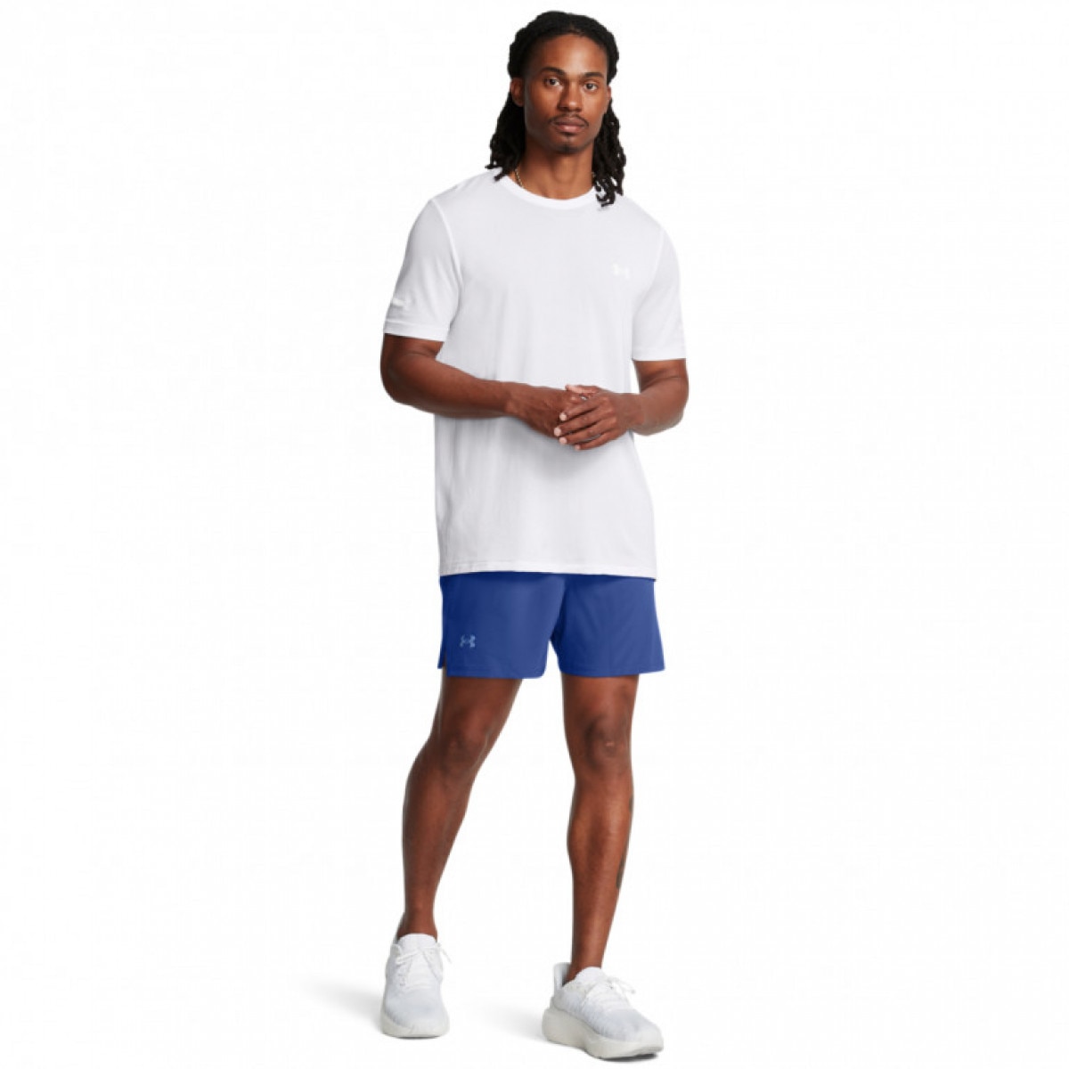 Męskie spodenki do biegania Under Armour UA Launch Pro 5\'\' Shorts - niebieskie - UNDER ARMOUR