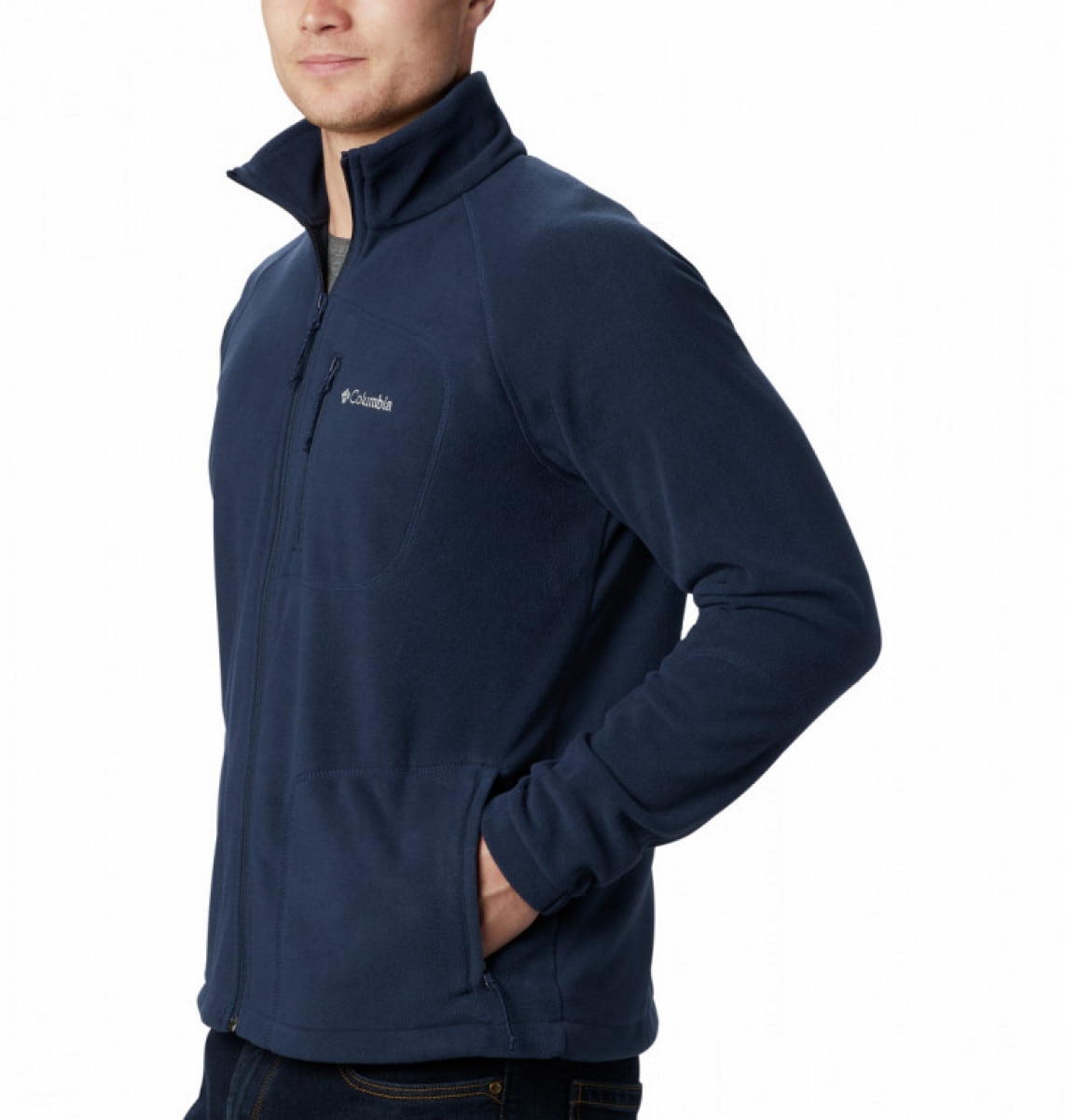 Męski polar rozpinany Columbia Fast Trek II Full Zip Fleece - granatowy - COLUMBIA