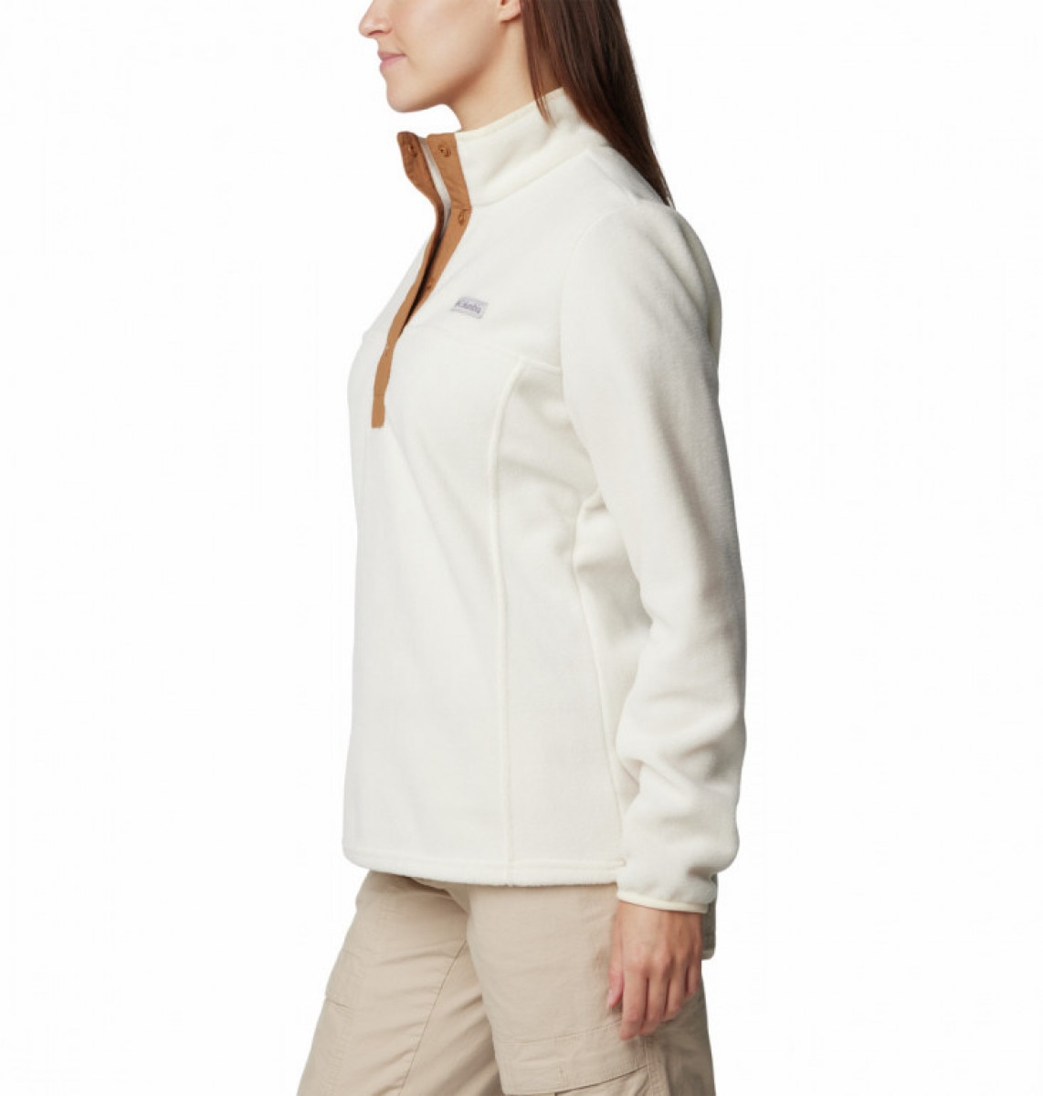 Damski polar nierozpinany bez kaptura Columbia Benton Springs Half Snap Pullover Fleece II - beżowy - COLUMBIA