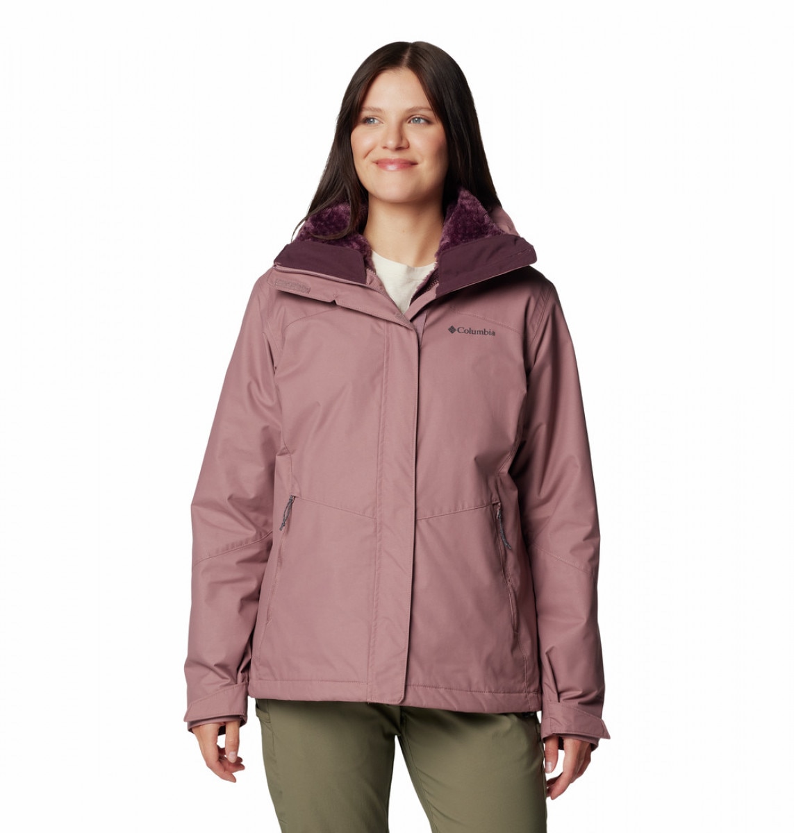 Damska kurtka trekkingowa Columbia Women's Bugabo III Fleece Interchange Jacket - różowa - COLUMBIA