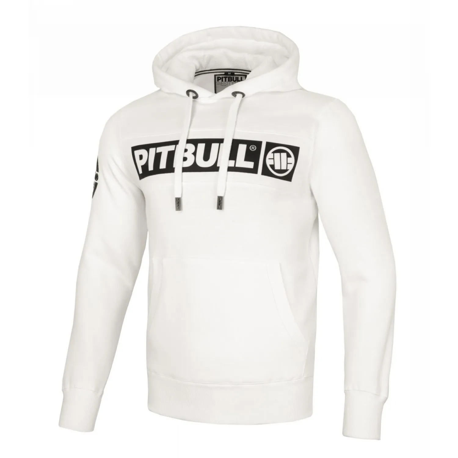 PITBULL bluza z kapturem New Brushed Fleece Group Sherwood '24 - Off White