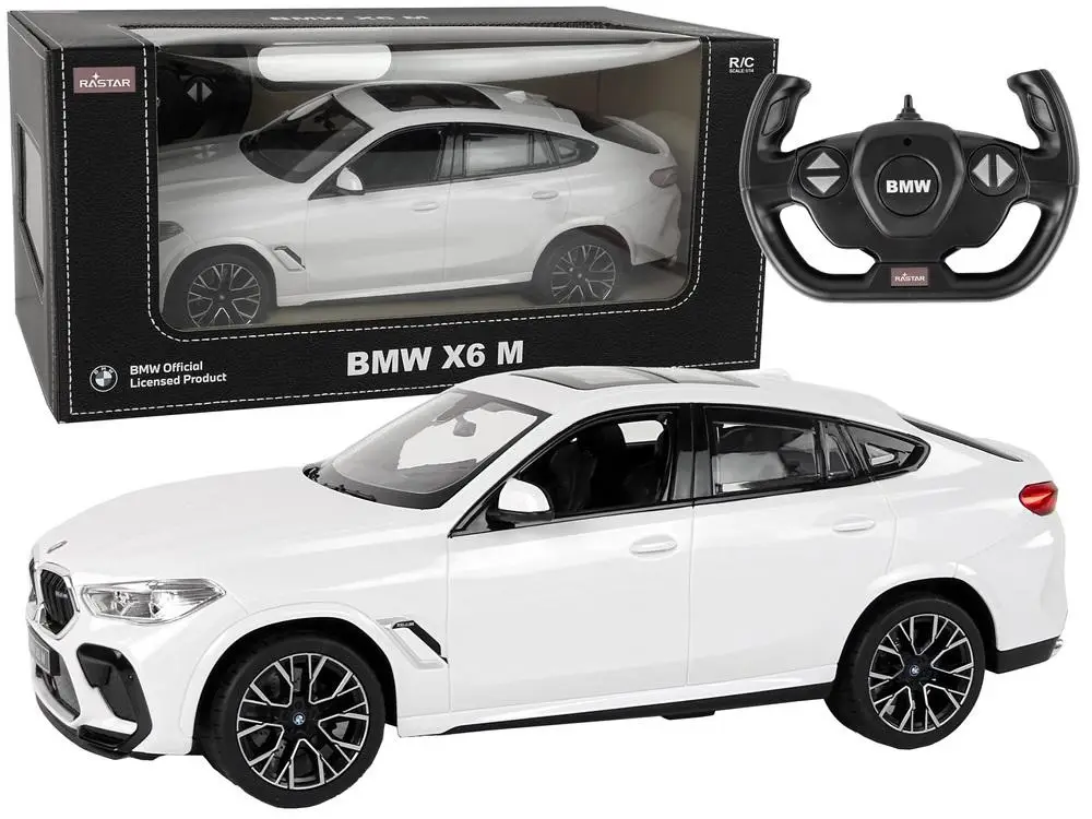 Auto R/C BMW X6 M 1:14 białe - Rastar
