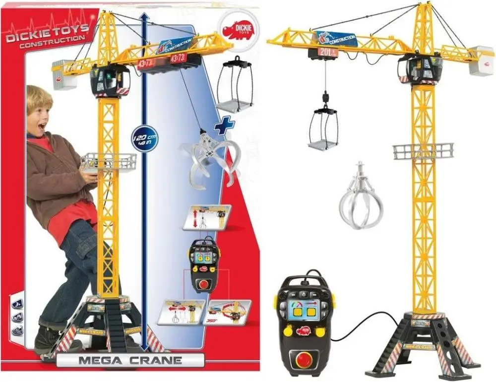 Dźwig Mega Crane 120 cm - Dickie Toys