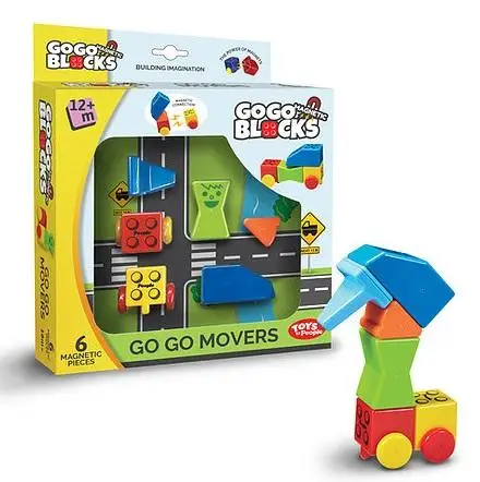 Klocki magnetyczne Płyńmy i jedźmy 6el - People Blocks