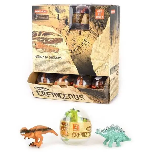 Figurki dinozaurów w jajku 8cm (32szt) - Robe