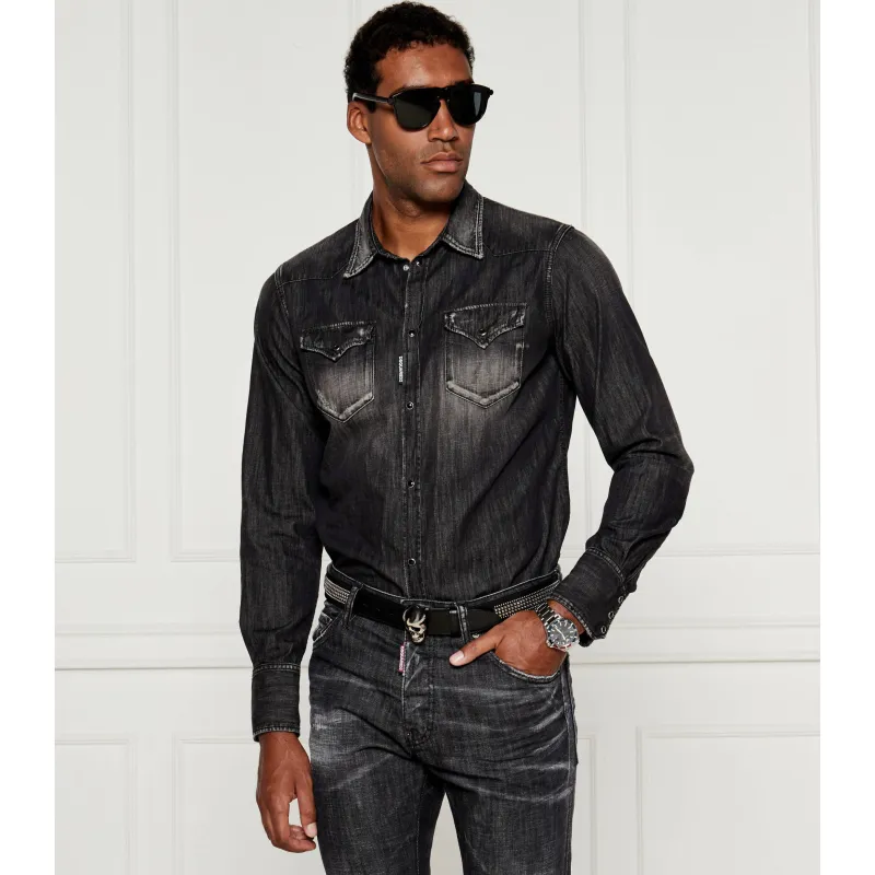 Dsquared2 Jeansowa koszula Classic Western Regular Fit