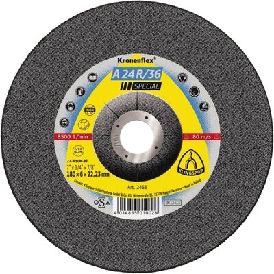 Klingspor Tarcza do szlifow.-st.kw.a24r/36 125*6,0*22 wyp.szt.1 [2830] 45027A