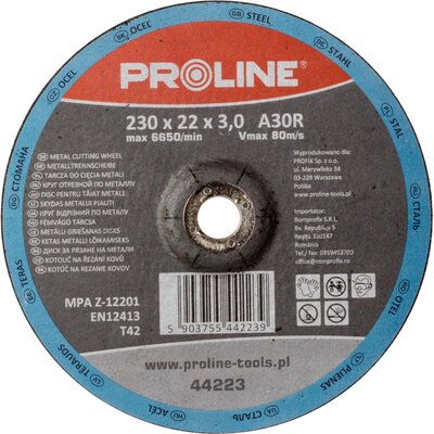 Proline tarcza tnąca METALI WYPUKŁA ROZMIAR 230x3.0 mm 44223