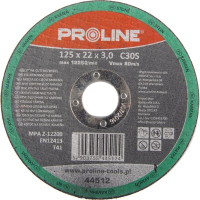 Proline tarcza tnąca KAMIENIA ROZMIAR 125x3.0 mm 44512