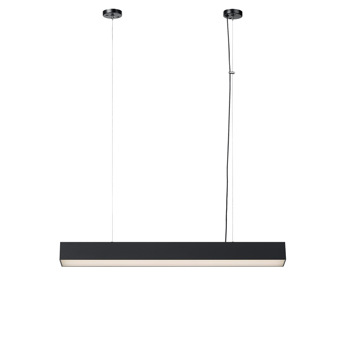 Prosta lampa LED nad stół 80cm LP-1401/1P M BK SMART z serii LUCI M