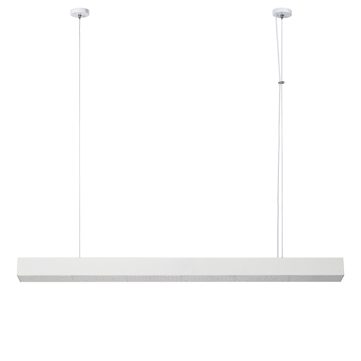 Biała, szeroka lampa LED 120cm LP-1201/1P L WH SMART z serii MIRA L