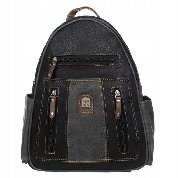 Plecak Damski Charm&Shape Czarno Szary