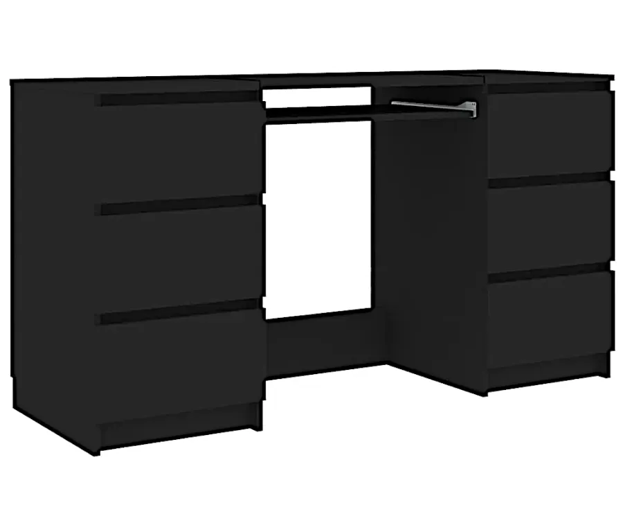 EDINOS Czarne minimalistyczne biurko S9-L31