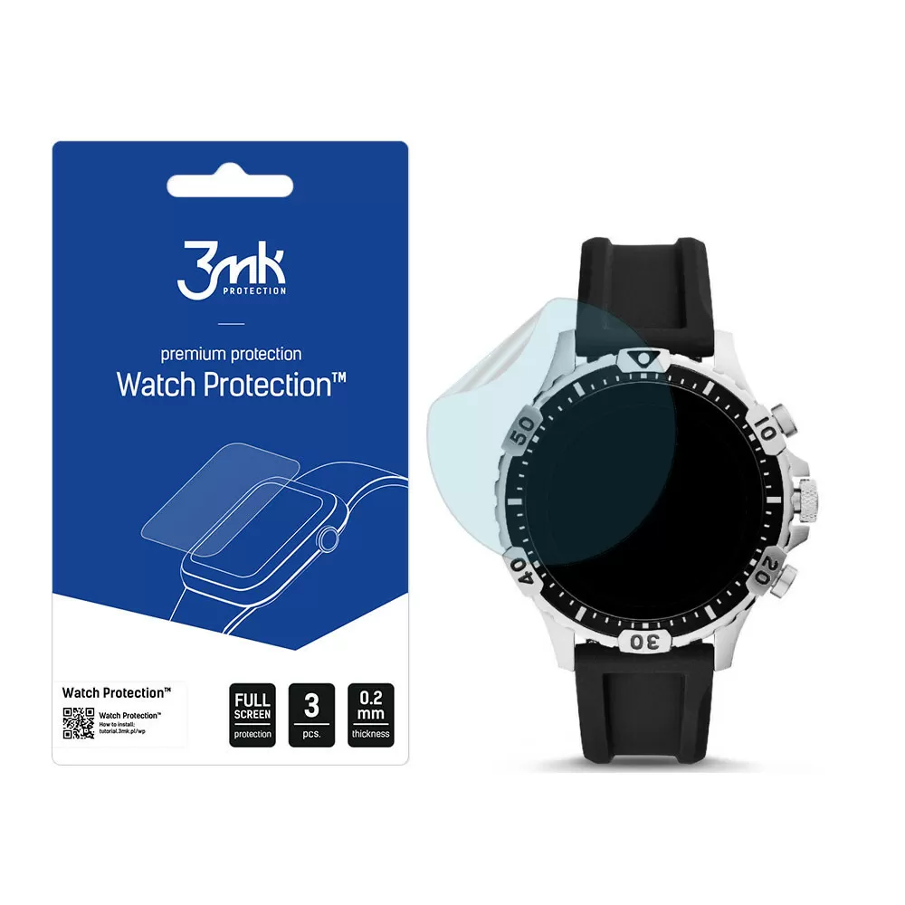 Fossil 5 GEN Garrett Szkło ochronne 3 szt - 3mk Watch Protection FlexibleGlass Lite • ZEGARKI / SMARTWATCHE - SZKŁA OCHRONNE FOLIE ✓