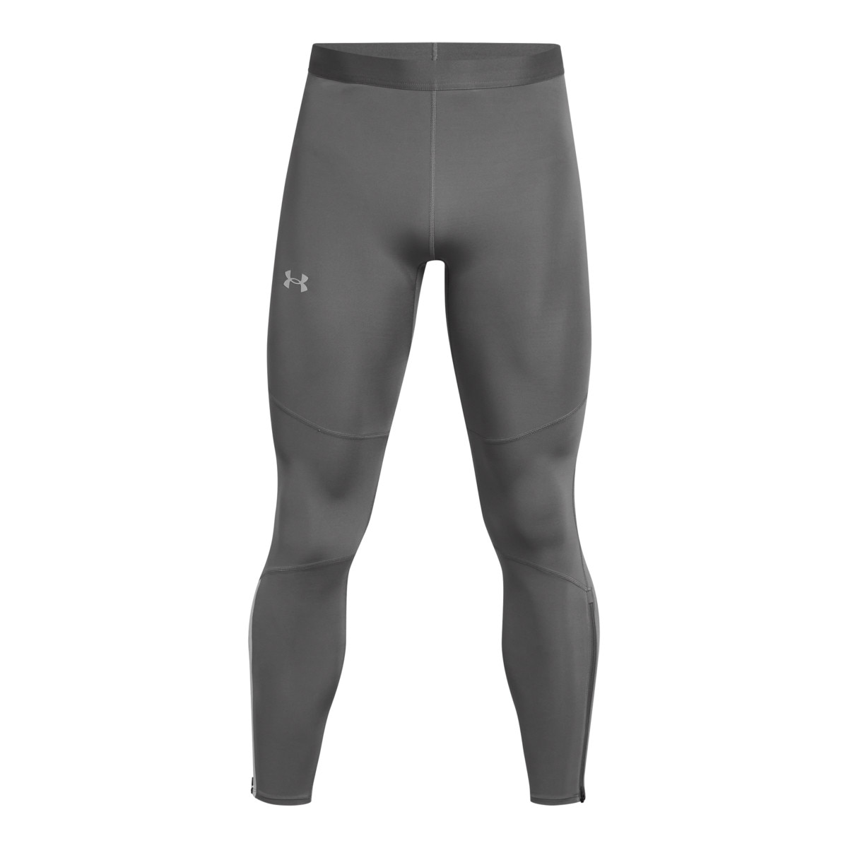 Męskie legginsy do biegania Under Armour UA Launch Elite Cw Tights - szare - UNDER ARMOUR