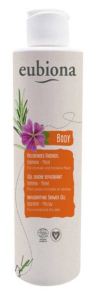 Żel pod prysznic z rozmarynem i dziką malwą 200 ml Eubiona