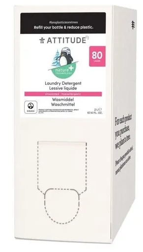 Attitude, Płyn do prania ubranek dziecięcych, Bezzapachowy (fragrance free), 2l