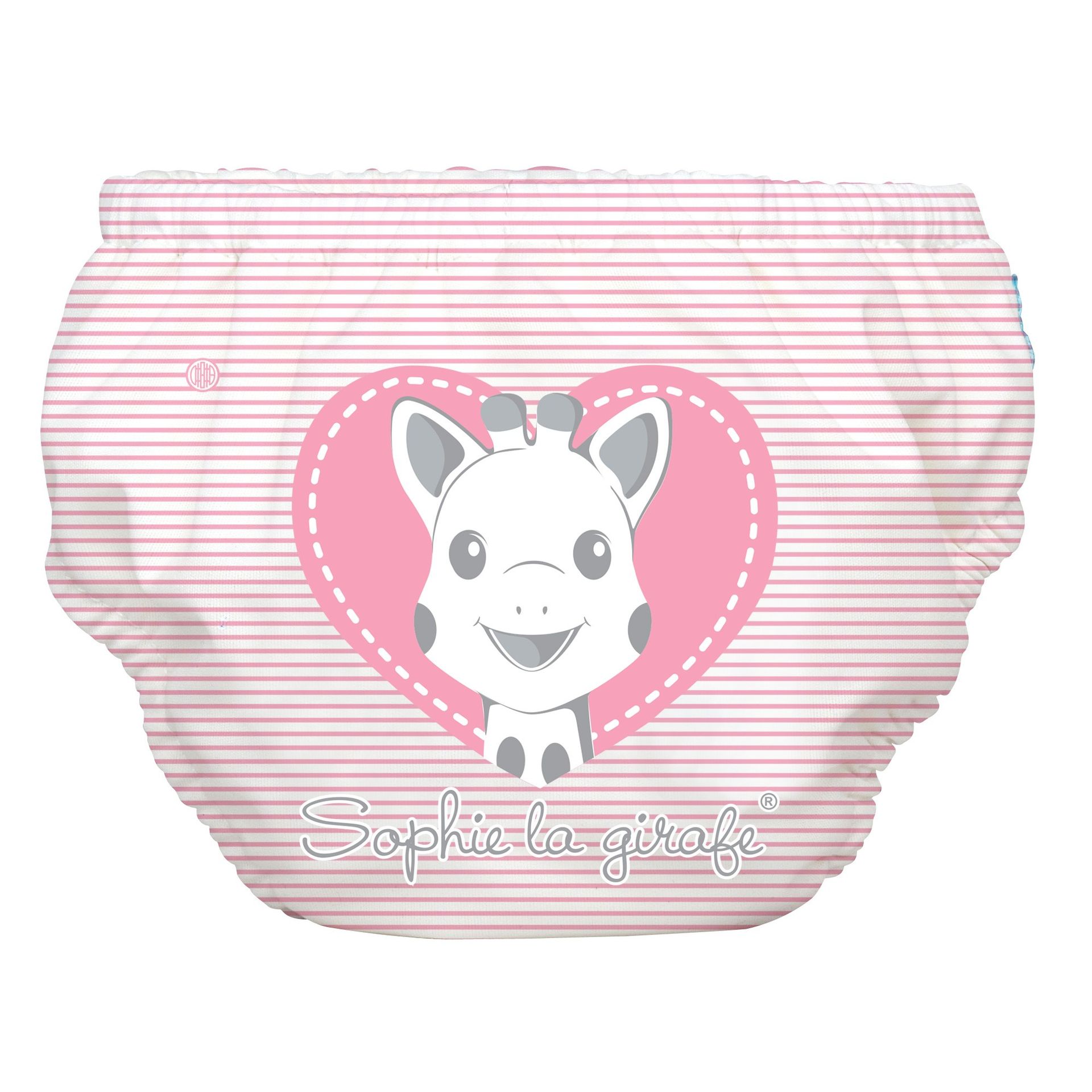 2w1 Pielucha do pływania i majtki treningowe Sophie Pencil Pink Heart Small, Charlie Banana