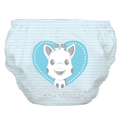 2w1 Pielucha do pływania i majtki treningowe Sophie Pencil Blue Heart Large, Charlie Banana