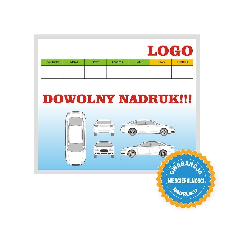 Tablica magnetyczna suchościeralna z własnym nadrukiem 120x240cm rama JW