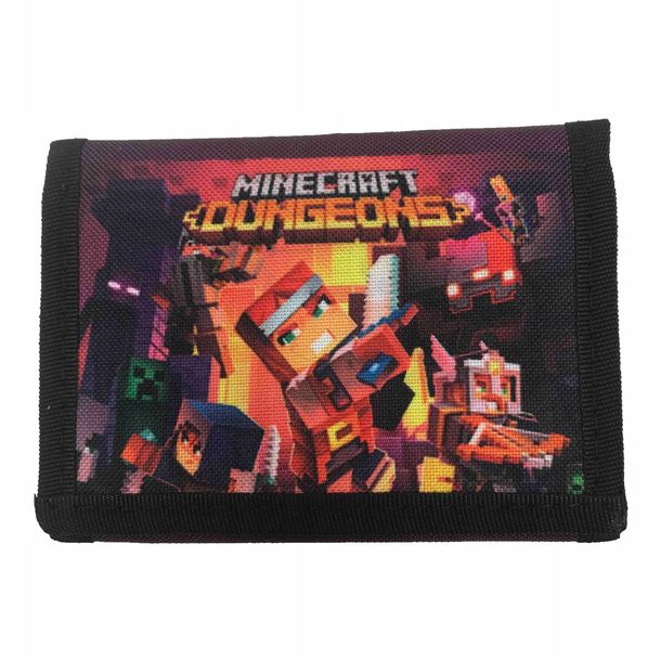 portfel MINECRAFT portfelik rozkładany wzór M5