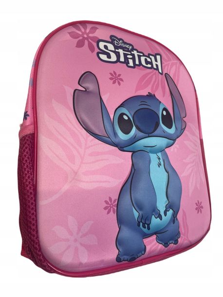 Stitch Plecak Przedszkolny 3d Różowy