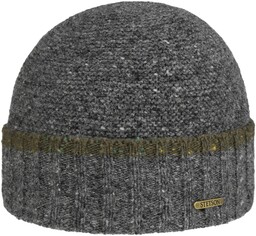 Czapka z Mankietem Donegal Wool by Stetson, szary, One Size