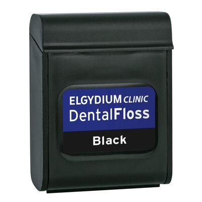 Elgydium Black 50m - czarna nić dentystyczna z chlorheksydyną 50m 3577056013140