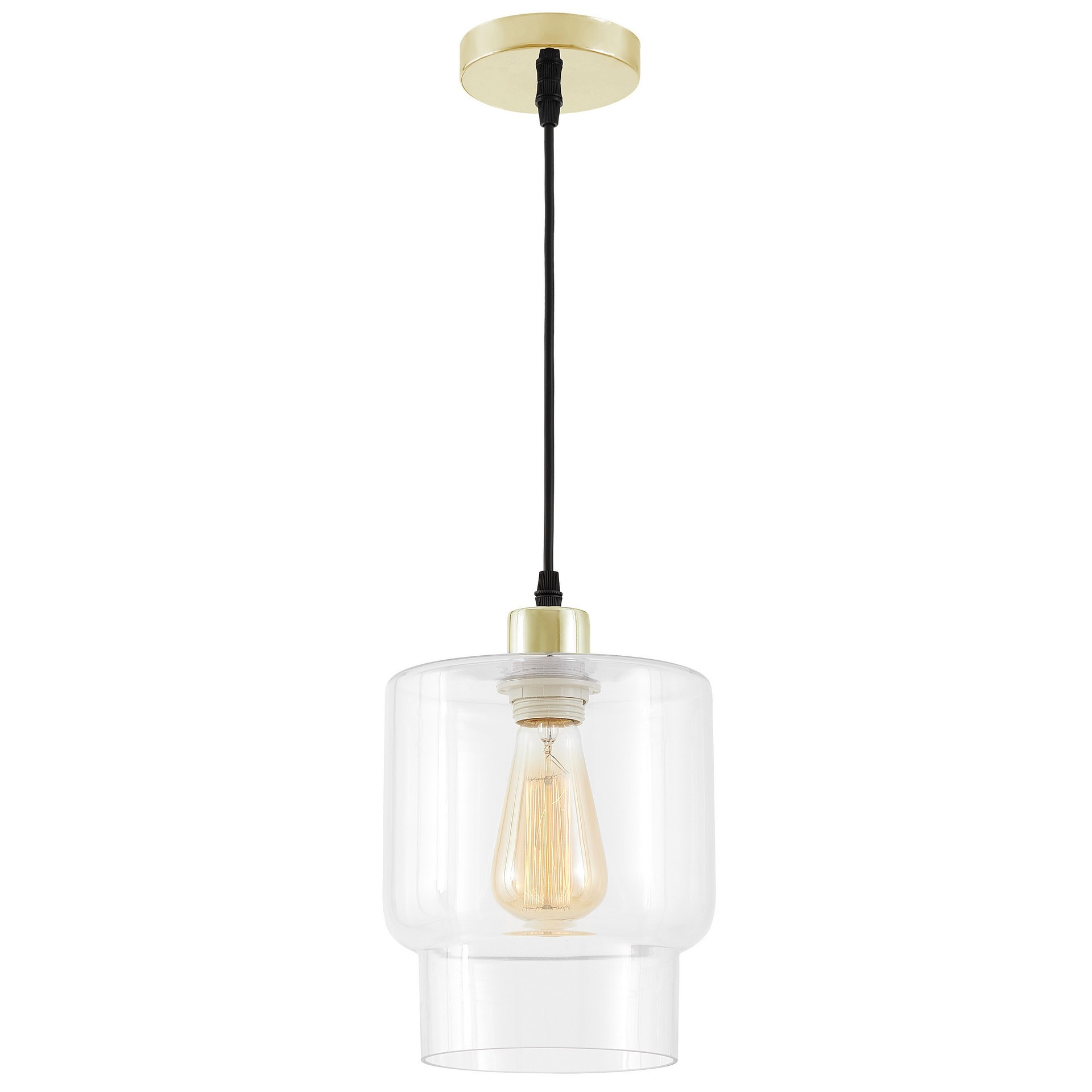 NOWOCZESNA LAMPA WISZĄCA KLASYCZNE ZŁOTO MORO 1C