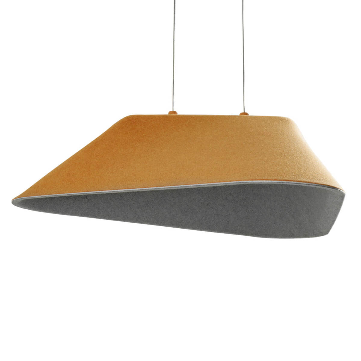 Zwieszana lampa Carbon P0569 Maxlight LED 8W 3000K do salonu żółta szara