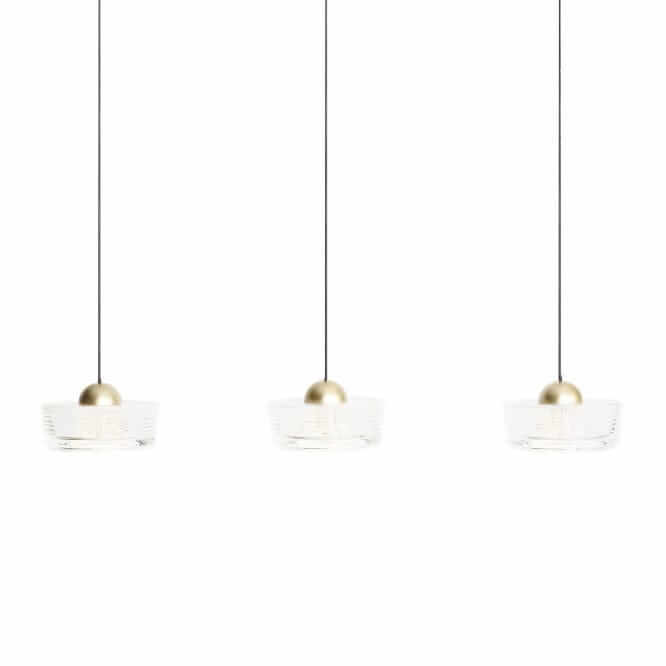 Wisząca lampa na listwie Lipari P0545 Maxlight LED 22W 3000K pojedyncza złota