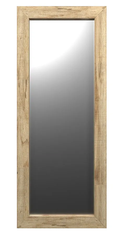 Prostokątne lustro ścienne z ramą w kolorze dębu K6-S73